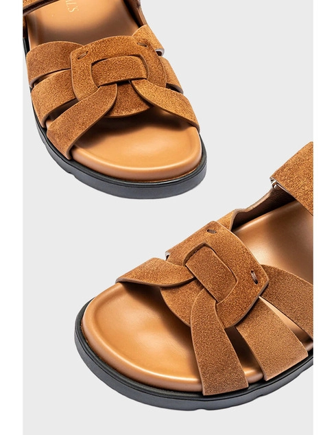 женские коричневые Шлепанцы Doucal'S DOUCALS_254 - фото-2