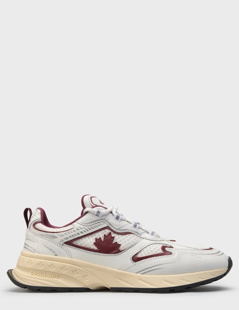 мужские белые текстильные Кроссовки Dsquared2 444_white - фото-5