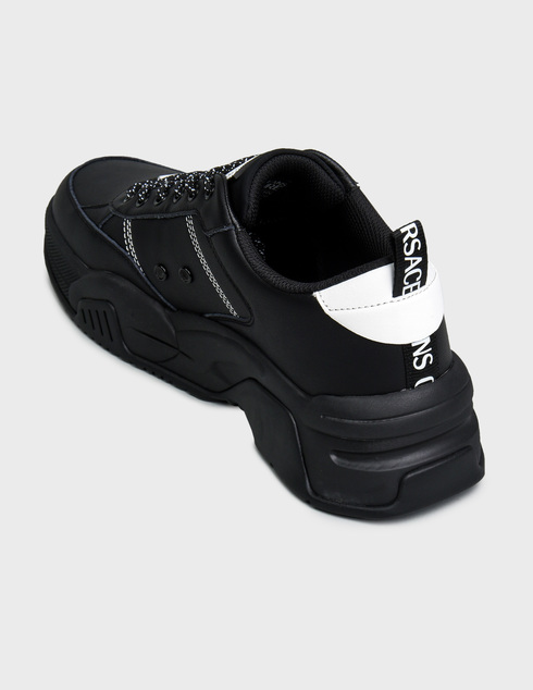 мужские черные Кроссовки Versace Jeans Couture 75YA3SF1ZP326-899 - фото-2