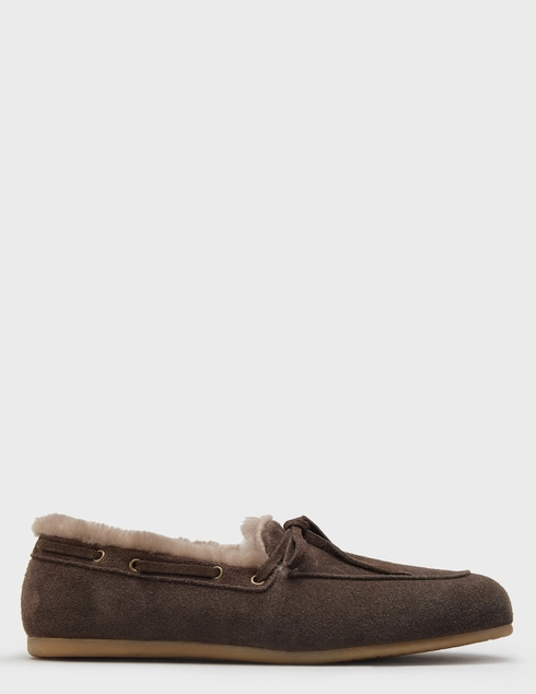 женские коричневые замшевые Лоферы Fabio Rusconi 5605-chocolate_brown - фото-5