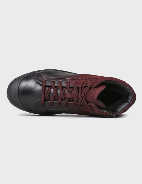 бордовые мужские Кеды Santoni SMBCO21424NEAPNKLB66-bordo 13825 грн