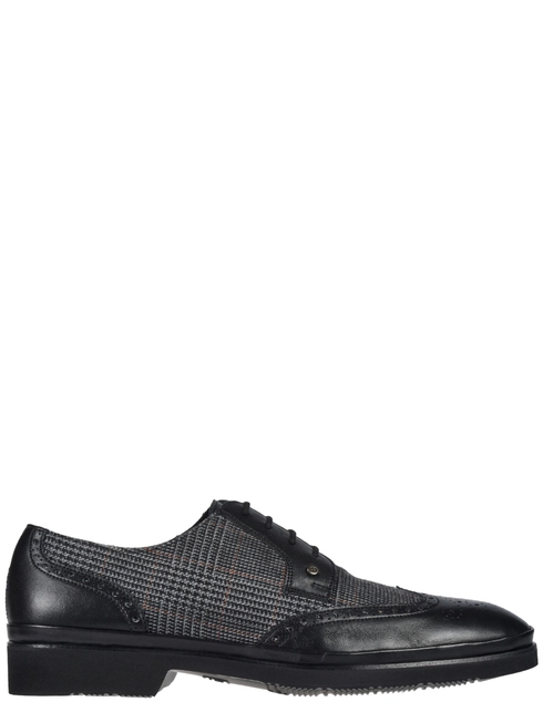 мужские черные кожаные Дерби Aldo Brue 8526-black - фото-5