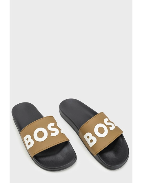 бежевые Шлепанцы Boss HUGO_BOSS_5150