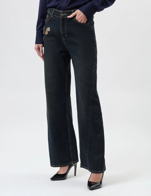 Kaos DK002-jeans-blunotte-strass_blue фото-3