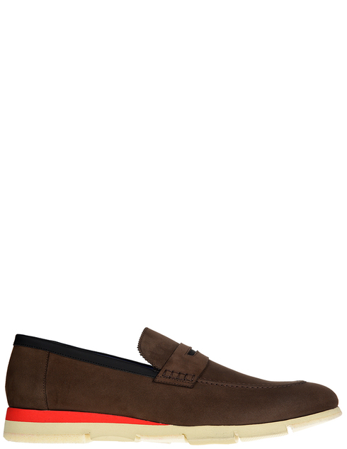 мужские коричневые кожаные Лоферы Alberto Guardiani S76032B_brown - фото-5
