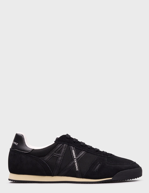 мужские черные текстильные Кроссовки Armani Exchange XM002616AF22755-MC005_black - фото-5