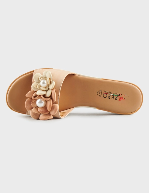 бежевые женские Шлепанцы Repo 10100_beige 5000 грн