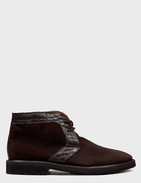 мужские коричневые замшевые Ботинки Pellettieri di Parma Pel-320002-79-80_brown - фото-5
