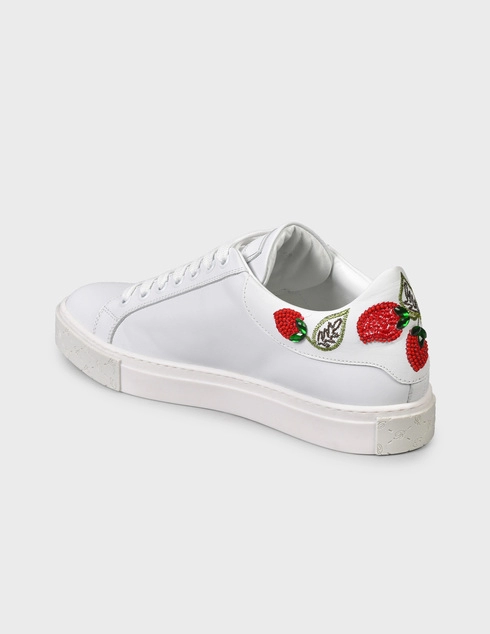 женские белые Кеды Blumarine 1667-white - фото-2