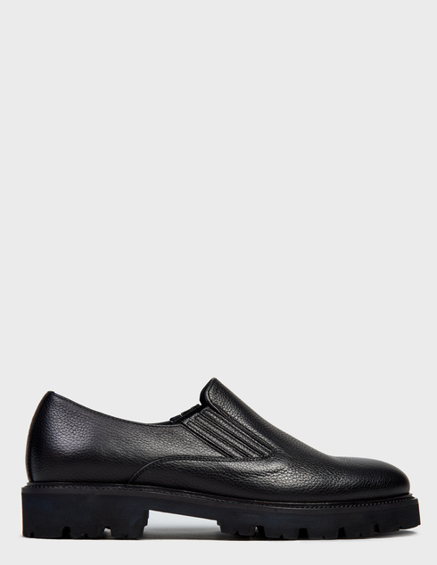 мужские черные кожаные Туфли Alberto Ciccioli 37042_black - фото-5