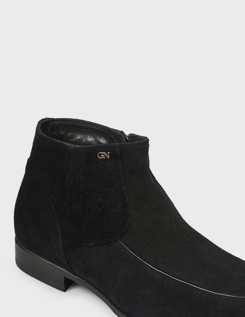 мужские черные замшевые Ботинки Giampiero Nicola 9221-black - фото-5