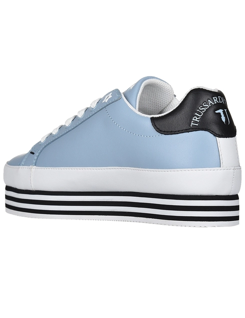 женские голубые Кроссовки Trussardi 00129-C010_blue - фото-2