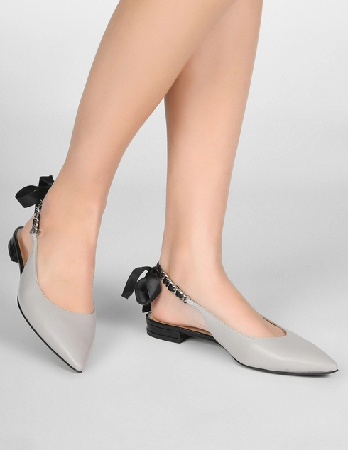 серые Босоножки Casadei 675-gray