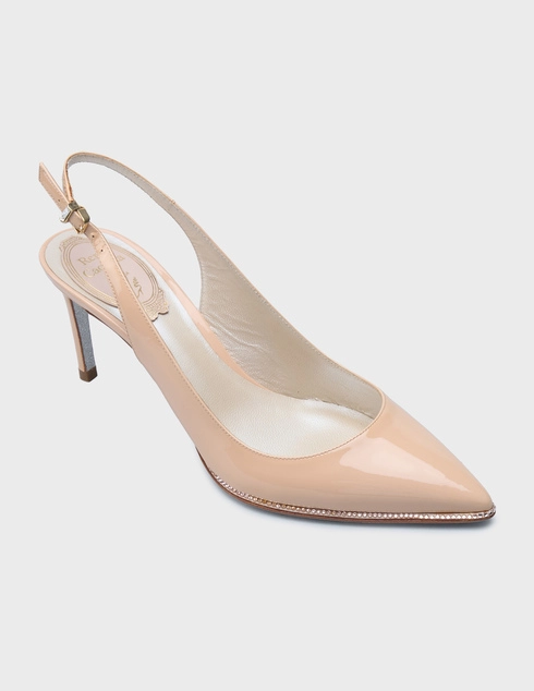 бежевые Босоножки Rene Caovilla 331_beige
