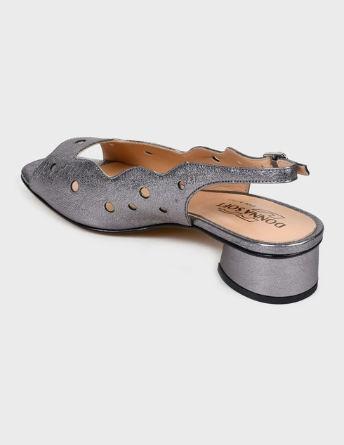 женские серебряные Босоножки Donna Soft DS0847-silver - фото-2