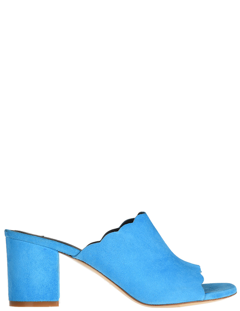 женские голубые замшевые Мюли Renzi R542605C - фото-5