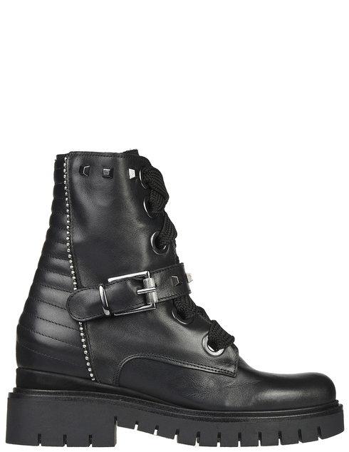 женские черные кожаные Ботинки L'Estrosa 832_black - фото-5