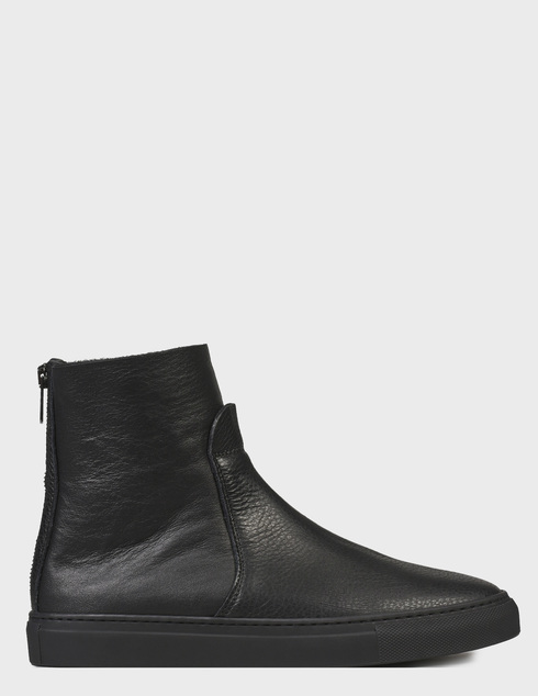 женские черные кожаные Ботинки Stokton 868-black - фото-5