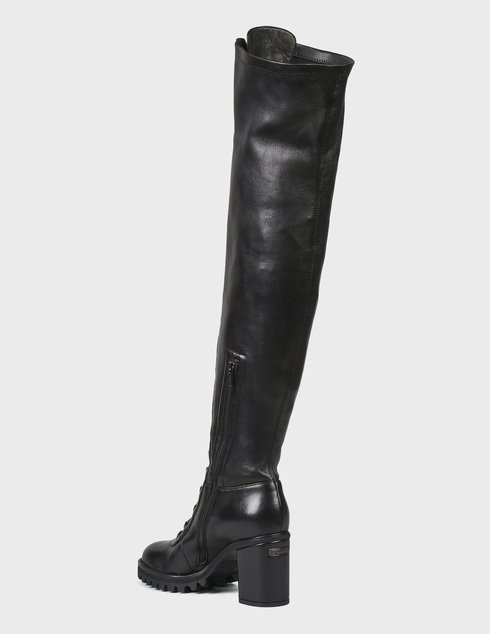 женские черные Ботфорты Le Silla 7409-black - фото-2