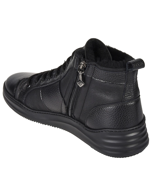 мужские черные Кеды Luca Guerrini 9825-black - фото-2