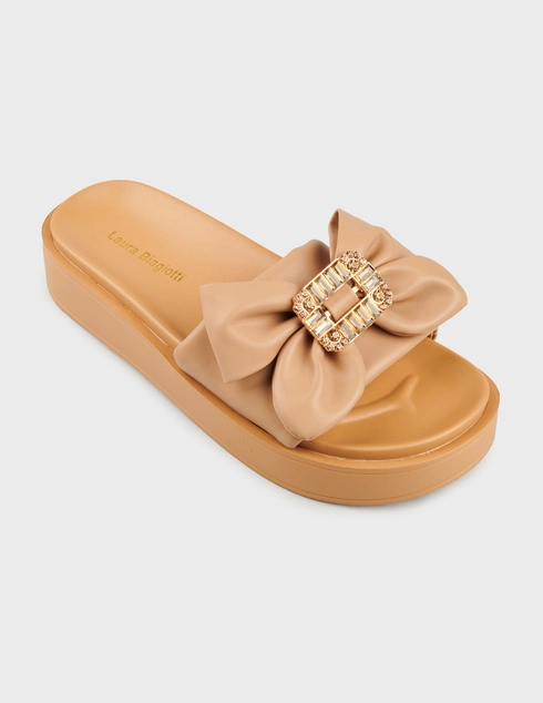 коричневые Шлепанцы Laura Biagiotti 9075_brown