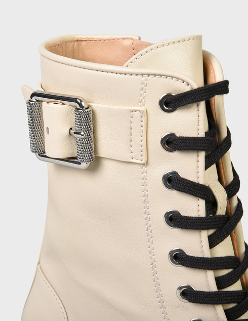 женские белые кожаные Ботинки Stuart Weitzman SW-AW21-RYDER-ULTRALIFT-S5546-white - фото-5