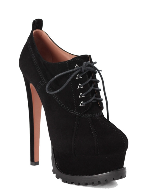 черные Ботильоны Azzedine Alaia A4W3N010CC06black