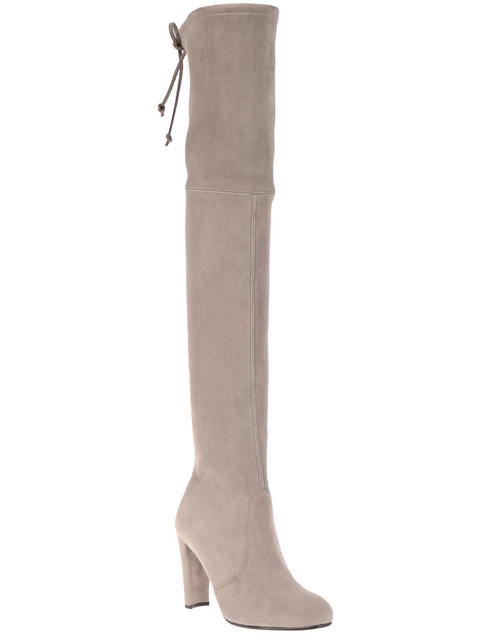 бежевые Ботфорты Stuart Weitzman 474_beige