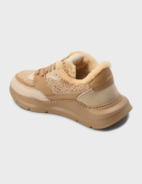 женские бежевые Кроссовки Stokton AGR-45-d_beige - фото-2