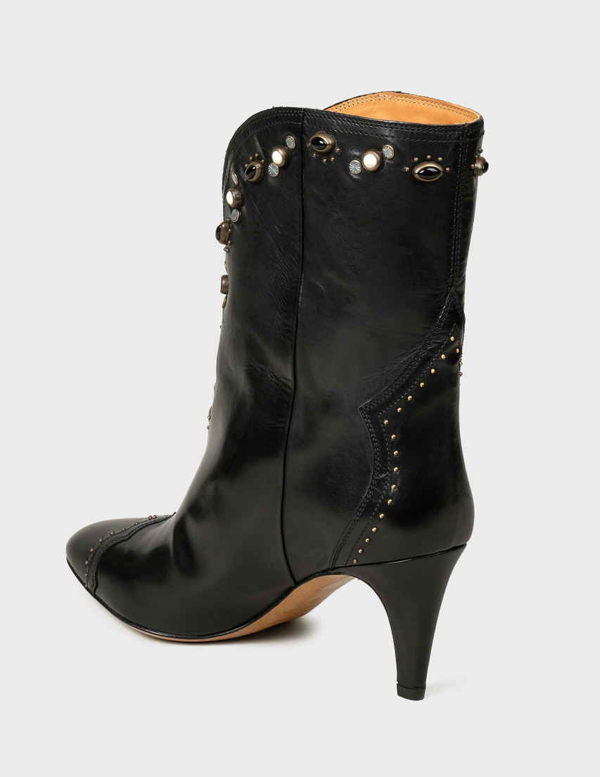 женские черные Полусапоги Isabel Marant IM-AW19-19HBO0389-19H005S-black - фото-2