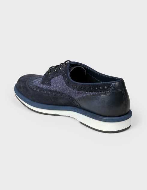 мужские синие Дерби Santoni MGHI2896JV6STAKU60-blue - фото-2