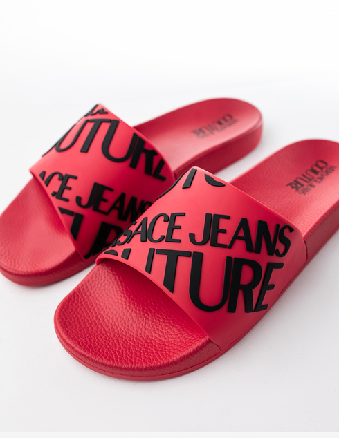 мужские красные Шлепанцы Versace Jeans Couture ms038_red - фото-2