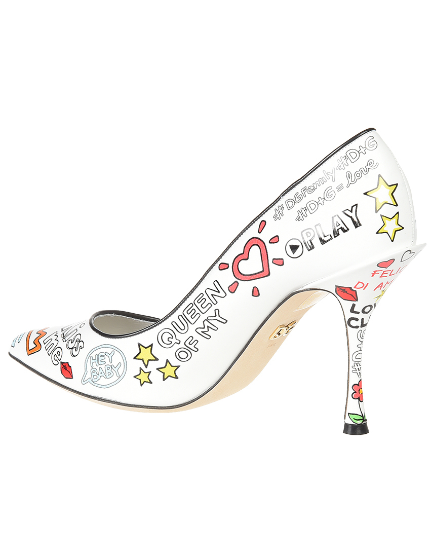 женские белые Туфли Dolce & Gabbana 1018-946-52_white - фото-2