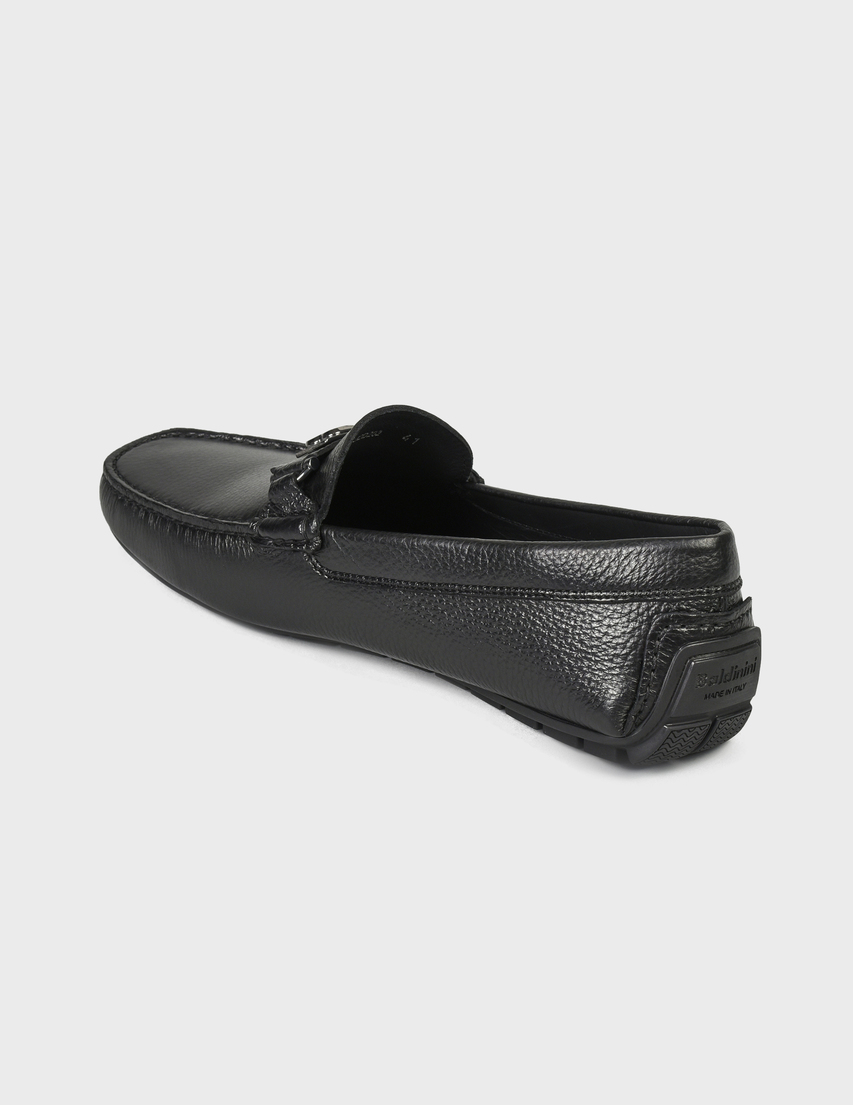 мужские черные Мокасины Baldinini U2D202ADRI0000-black - фото-2