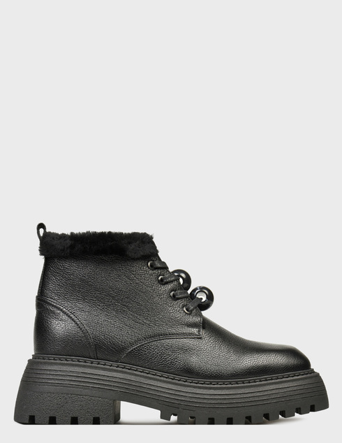 женские черные кожаные Ботинки Helena Soretti MILLA-2430_black - фото-5