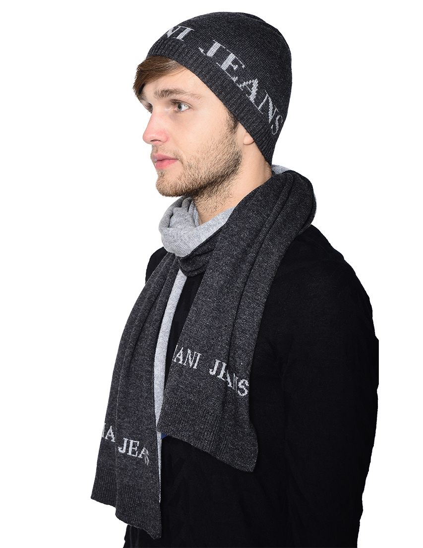 

Шапка и шарф, Серый