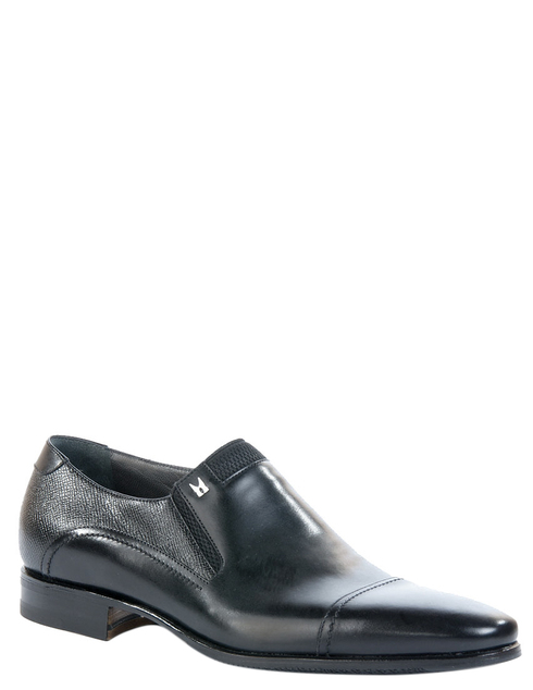 мужские черные кожаные Туфли Moreschi 40781black - фото-5