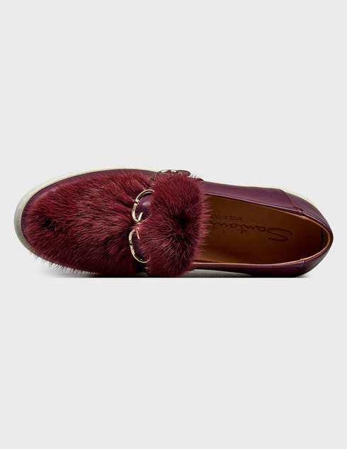 бордовые женские Слипоны Santoni Sant-WBCE60269BA6ERUTB50_bordo 8826 грн