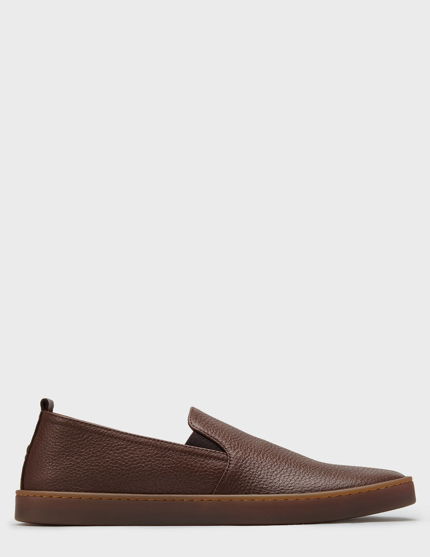мужские коричневые кожаные Слипоны Henderson Baracco RODI-49_brown - фото-5