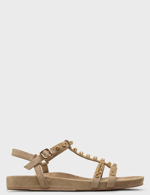 женские бежевые замшевые Сандалии Kennel & Schmenger 111120_beige - фото-5