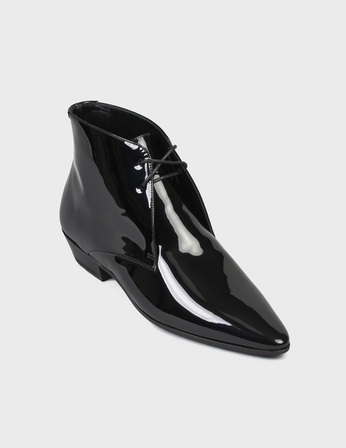 черные Ботинки Saint Laurent Paris 4918-black