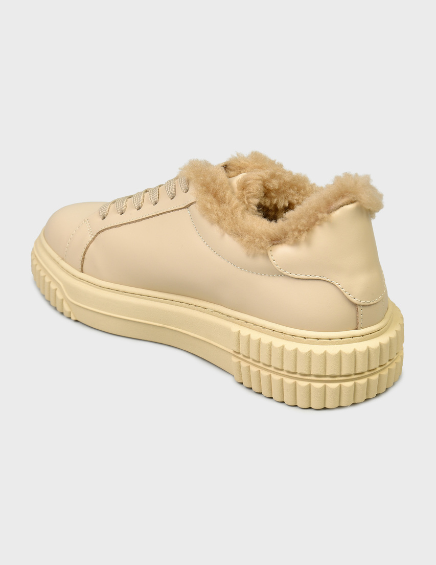 женские бежевые Кеды Baldinini AGR-D4B611A1VISH9012_beige - фото-2