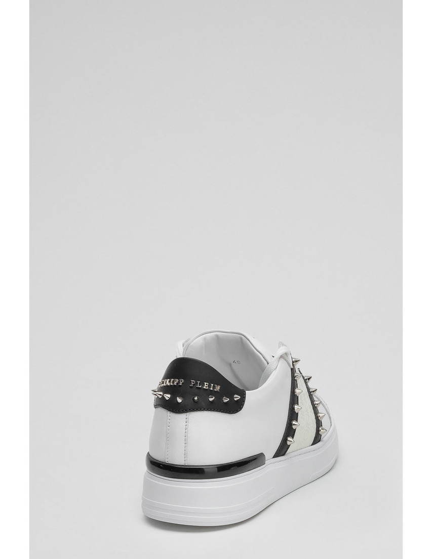 мужские белые Кеды Philipp Plein 523 - фото-2