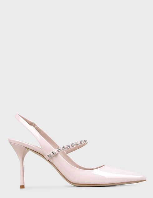 женские розовые Босоножки Miu Miu 5I006CF0LOZ-20-pink - фото-6