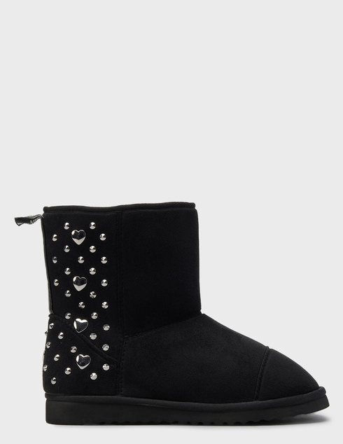 женские черные замшевые Угги Love Moschino 2540_black - фото-5