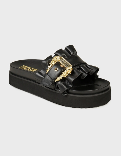 черные Шлепанцы Versace Jeans Couture 74VA3SM5-71570_black