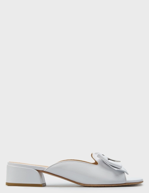 женские белые кожаные Шлепанцы Giovanni Fabiani S26282-glo_white - фото-5