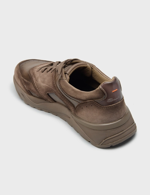 мужские коричневые Кроссовки Santoni 22112-81_brown - фото-2