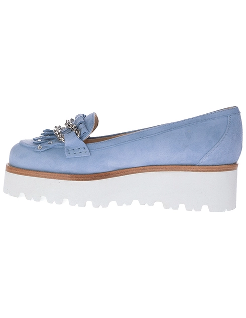 женские голубые Лоферы Nando Muzi AGR-159-blue - фото-2