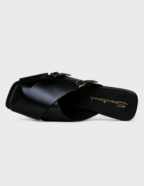 черные женские Шлепанцы Santoni SS21-WHYT59349HI1TBGNN01-black 11204 грн